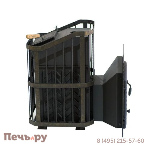 Премиальная чугунная банная печь НМК Сибирь-25 ЗК (дверка 700х700) фото 6