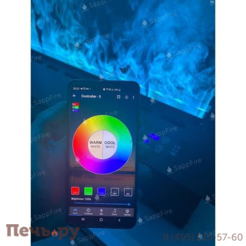 Премиальный паровой 3D электрокамин SappFire 1200 фото 9