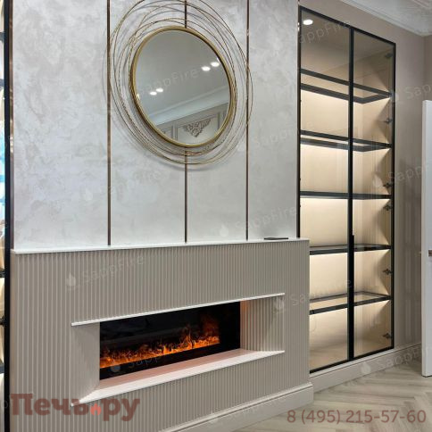 Премиальный паровой 3D электрокамин SappFire 2400 фото 2