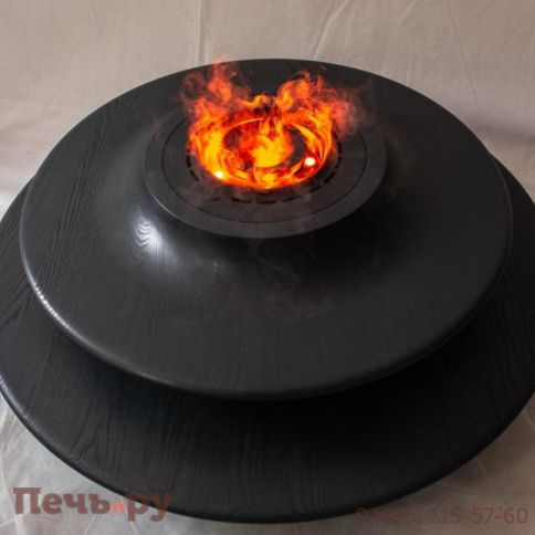 Премиальный паровой 3D электрокамин SappFire круглый 400 фото 6