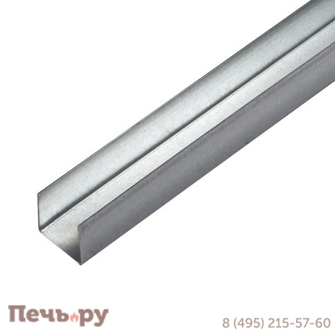 Профиль потолочный направляющий 27х28х3000, оц. 0.5 фото