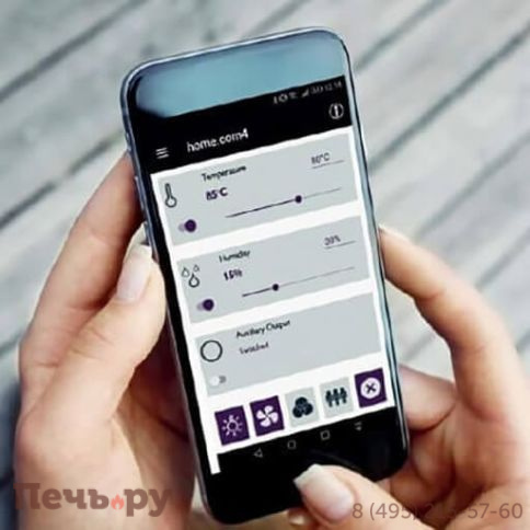 Пульт управления Sentio by Harvia home com4 black для печей до 10.5 кВт фото 4