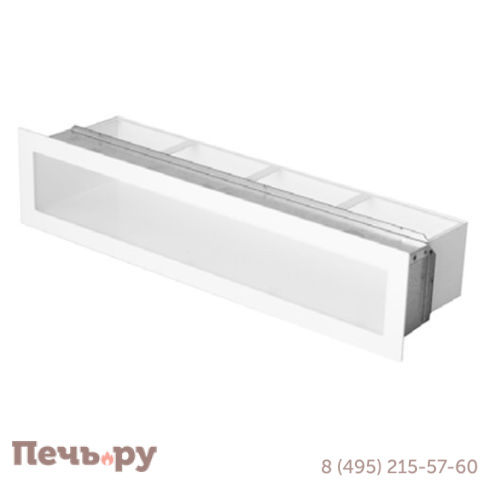 Решетка прямая с монтажной рамкой Ventlab 10х90 фото