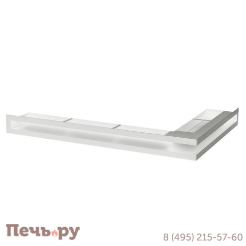 Решетка угловая, неравносторонняя с монтажной рамкой Ventlab 700x500 высота 10х70х50 L/P фото