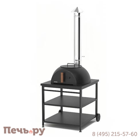 Садовая чугунная печь Везувий Legenda Garden (с основанием из немецкого шамота) фото 3