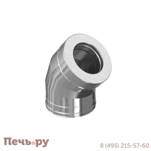 Сэндвич колено 135° Феррум Austenite Ceramics (AISI 304/ 0.8+AISI 430/ 0.5) фото