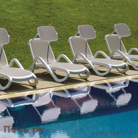 Шезлонг Gardeck Nardi Alfa с подлокотниками, антрацит фото 4