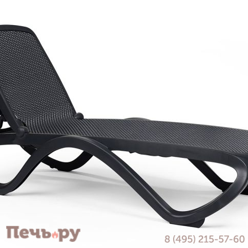 Шезлонг Gardeck Nardi Omega без подлокотников, антрацит фото