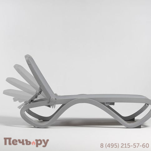 Шезлонг Gardeck Nardi Omega без подлокотников, коричневый-кофе фото 2