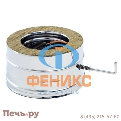 Шибер поворотный 2ШП Феникс (AISI 304 0,8мм + AISI 430 0,5мм) фото