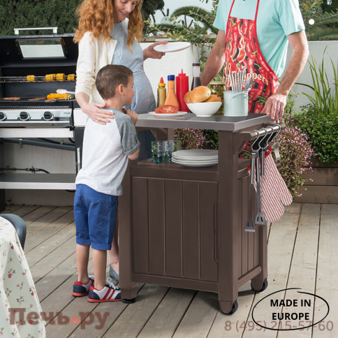 Столик для барбекю Gardeck 105л (Unity 105L) коричневый фото 2