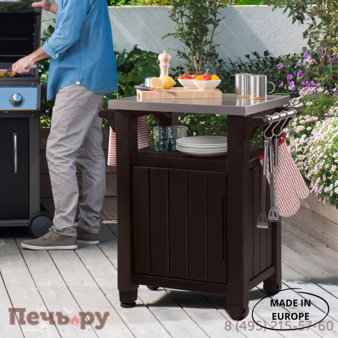 Столик для барбекю Gardeck 105л (Unity 105L) коричневый фото 6