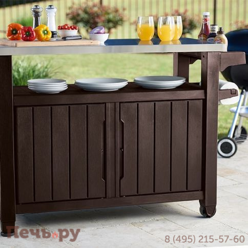 Столик для барбекю Gardeck 207 Л (Unity XL 207L) коричневый фото 2