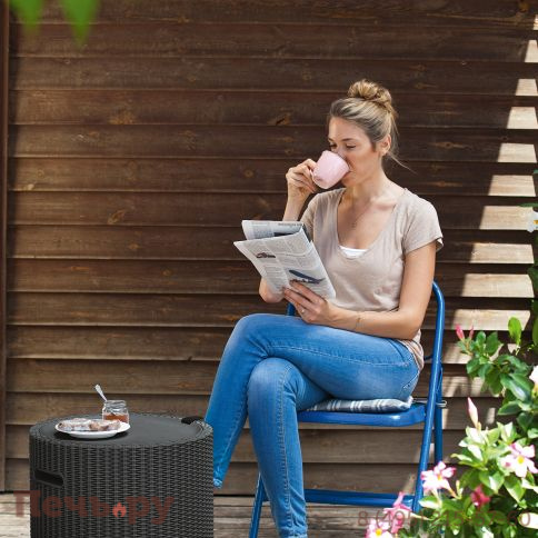 Столик-холодильник Gardeck Кул-Стул (Cool stool) графит фото 3