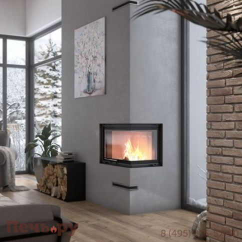 Каминная топка Defro Home Intra ME G угловая, 13кВт, 924/548/498мм, гильотина фото 4