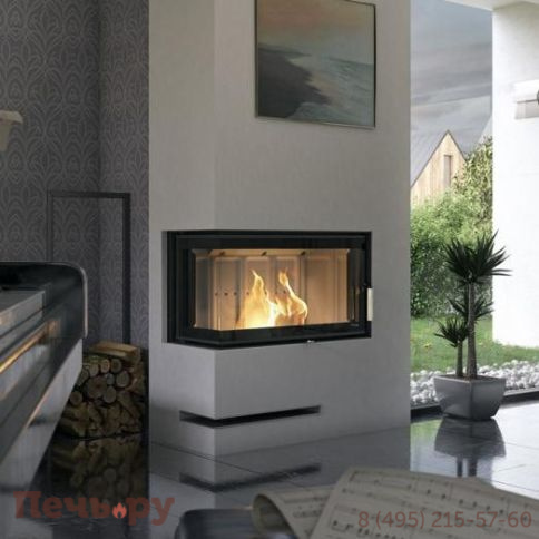 Топка Defro Home Intra Slim ME угловая, 8 кВт, 834/465/337мм фото 5