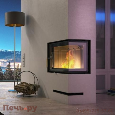 Топка Defro Home Intra Slim ME угловая, 8 кВт, 834/465/337мм фото 6