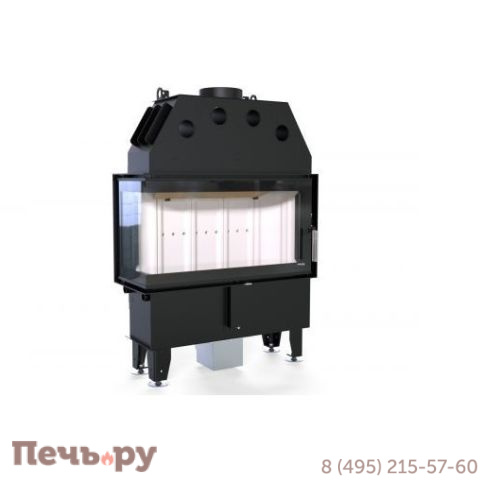 Топка Defro Home Intra Slim ME угловая, 8 кВт, 834/465/337мм фото