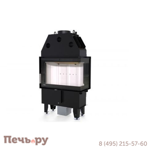 Топка Defro Home Intra Slim SM  угловая, 6 кВт, 667/465/337мм фото 3