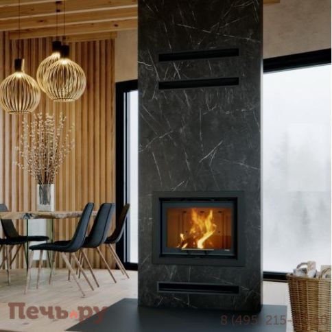 Топка Defro Home Intra SM G Slim, 6кВт, 611/481мм, гильотина фото 4