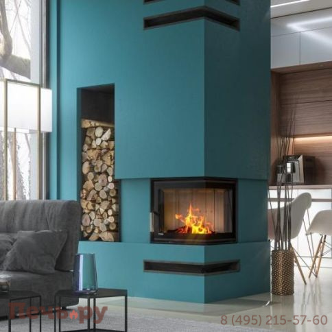 Топка Defro Home Intra XSM Mini угловая, 8кВт, 500/465/412 мм фото 5