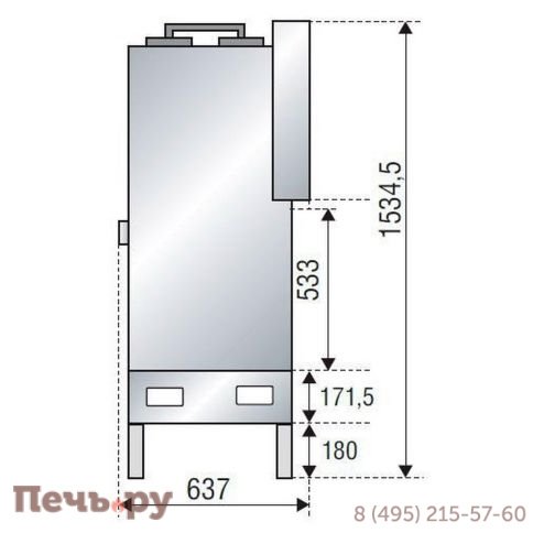 Топка каминная Axis F 1000 simple face фото 3