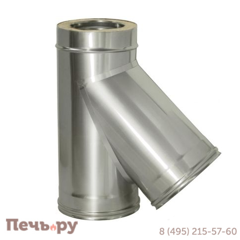 Тройник 45° с изоляцией Дымок Люкс 100/180 мм фото 8