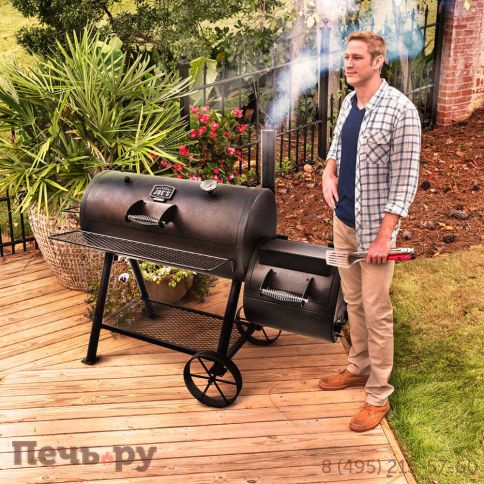 Угольный гриль коптильня Oklahoma Joe's Highland Reverse Flow фото 10