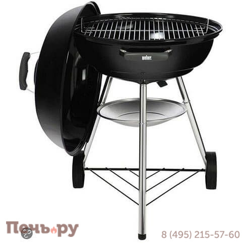 Угольный гриль Weber Compact Kettle 47 см фото 2