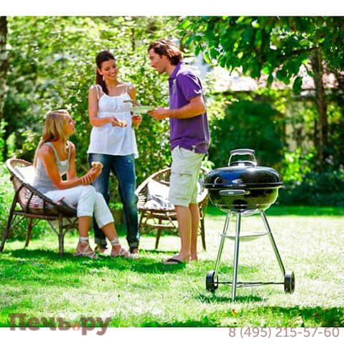 Угольный гриль Weber Compact Kettle 47 см фото 5