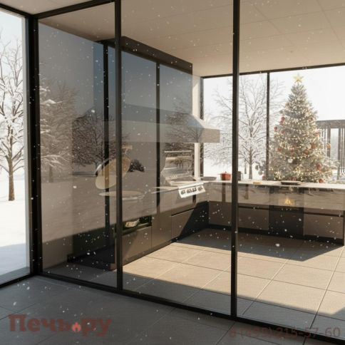 Уличная гриль кухня Астов по индивидуальному проекту фото 2