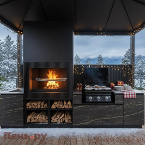 Уличная гриль кухня Астов по индивидуальным размерам фото 4