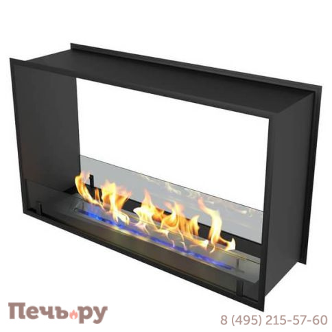 Встраиваемый сквозной очаг Zefire Standart 1000 (без топливного блока) фото 2