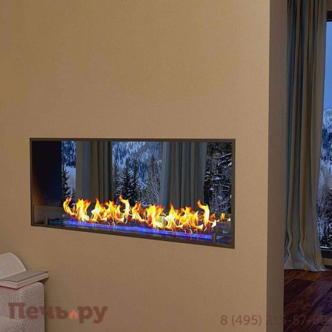 Встраиваемый сквозной очаг Zefire Standart 1000 (без топливного блока) фото 3