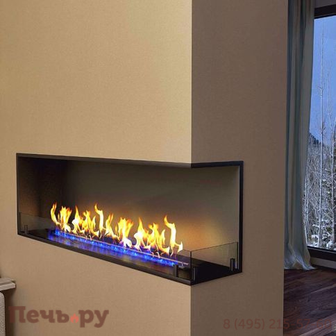 Встраиваемый угловой очаг Zefire Standart 1200 (без топливного блока) фото 3