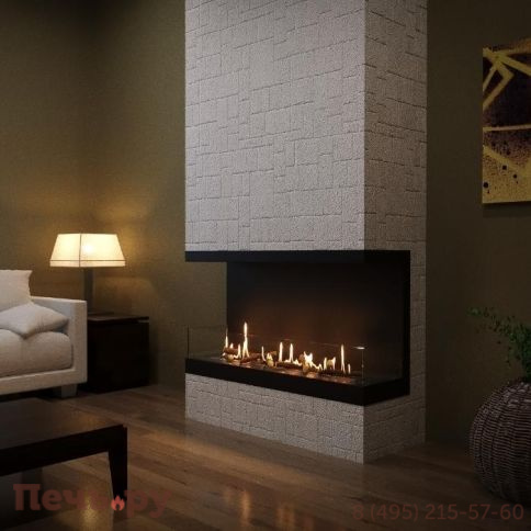 Встроенный биокамин Lux Fire фронтальный 1040 S фото 2