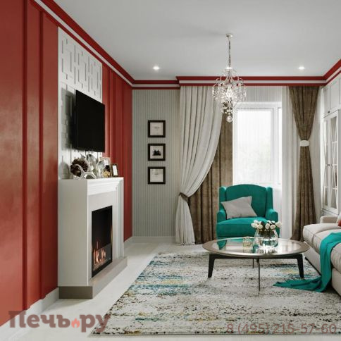 Встроенный биокамин Lux Fire Кабинет 730 S фото 4