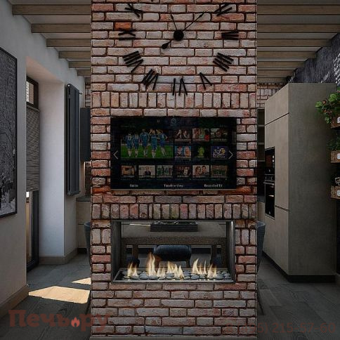 Встроенный биокамин Lux Fire сквозной 610 М фото 2