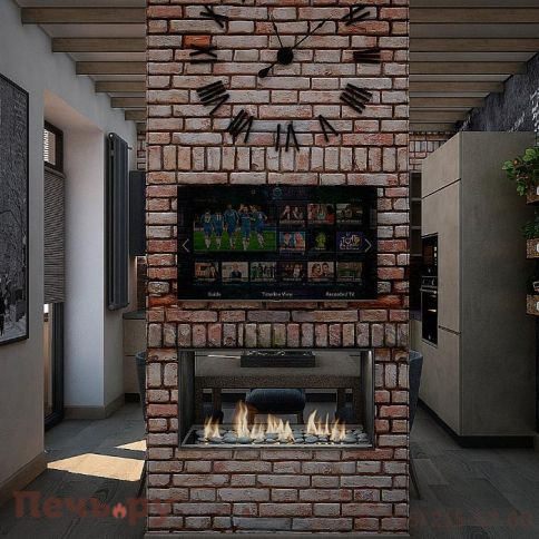 Встроенный биокамин Lux Fire сквозной 810 М фото 2