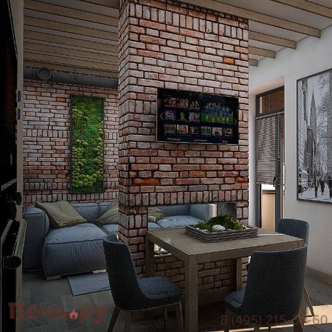 Встроенный биокамин Lux Fire сквозной 810 М фото 3