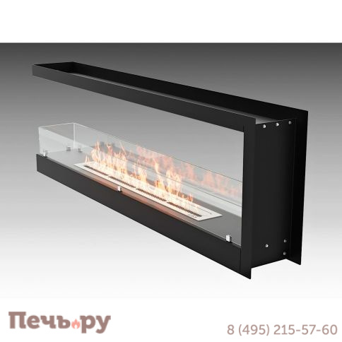 Встроенный биокамин Lux Fire Торцевой 1500 S фото 2