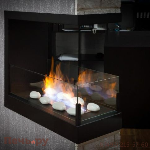Встроенный биокамин Lux Fire торцевой 555 М фото 2