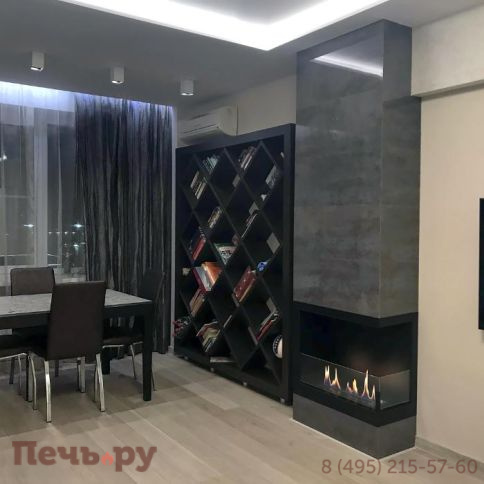 Встроенный биокамин Lux Fire угловой 490 S фото 6