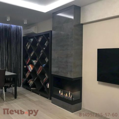 Встроенный биокамин Lux Fire угловой 755 М фото 3