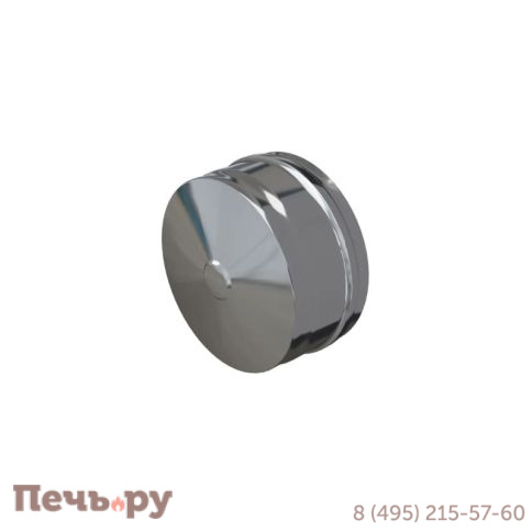 Заглушка Феррум внешняя для трубы М (AISI 430/ 0.5) д.115 Уцененный фото