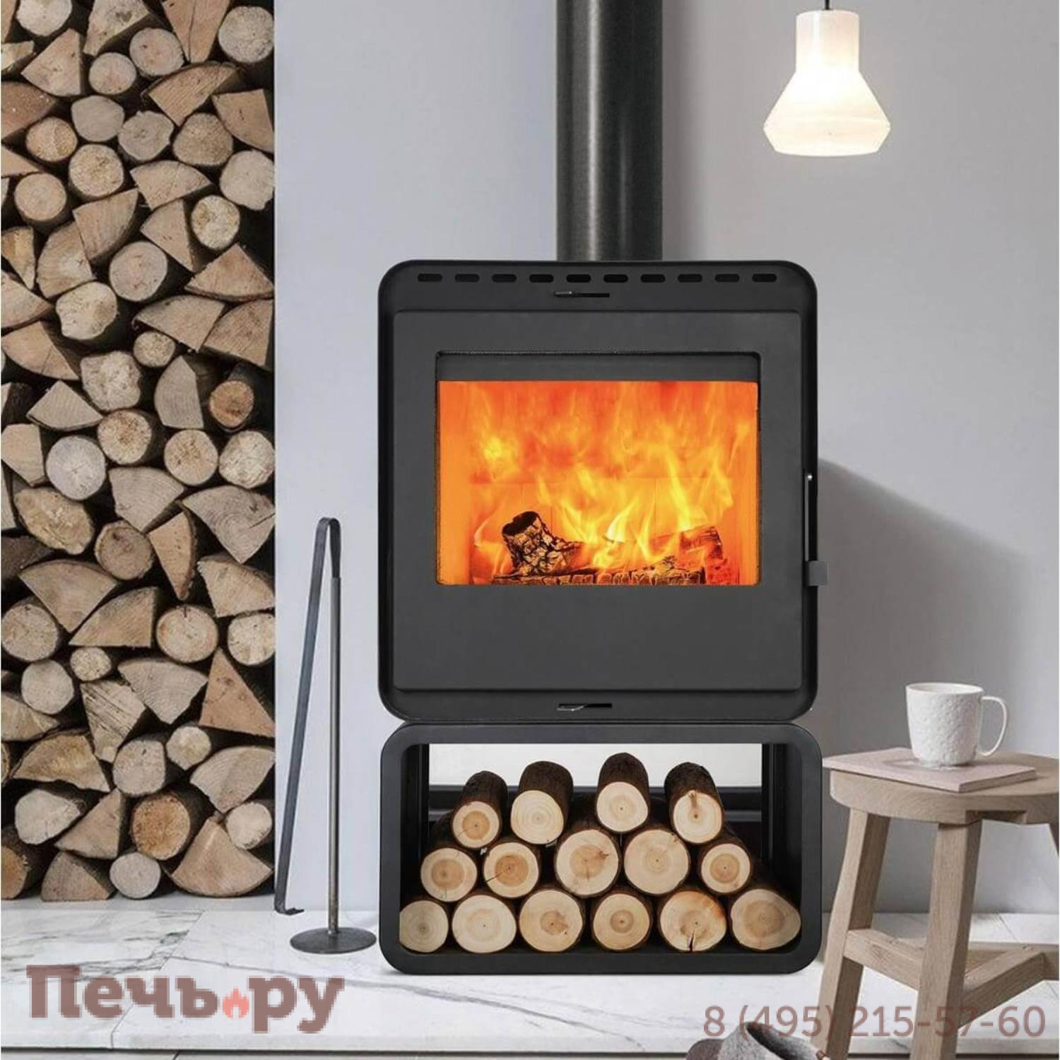 Печь камин Denner Fire Lumen с дровником⚡ – купить с доставкой по ...