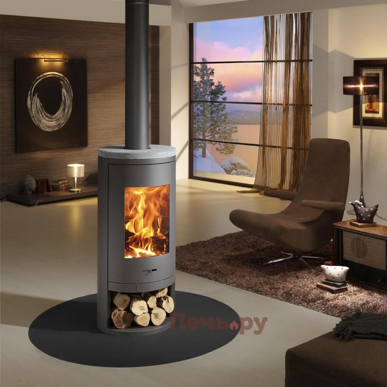 Печь камин Panadero Sydney видео