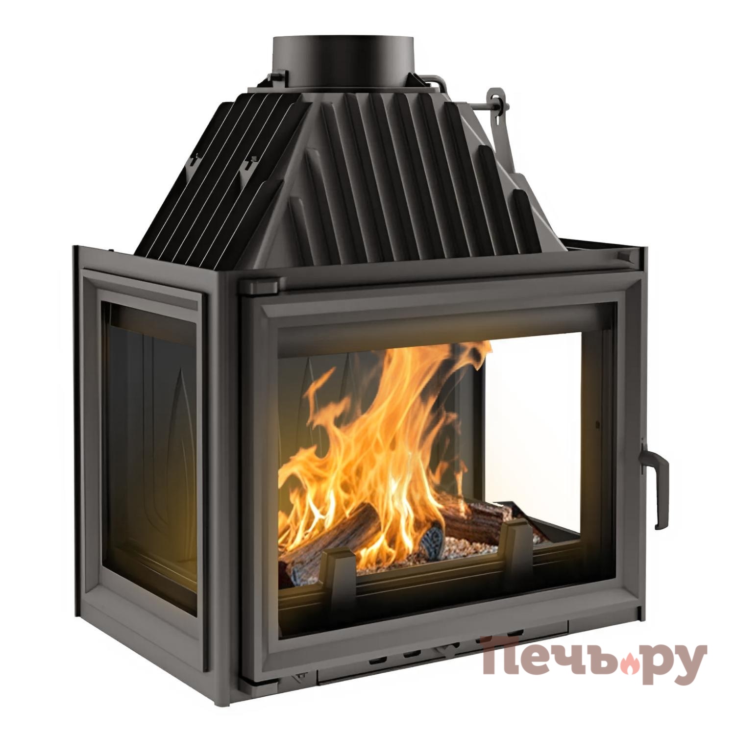 Каминная топка Kratki Zuzia/LP (стекло слева-справа) видео