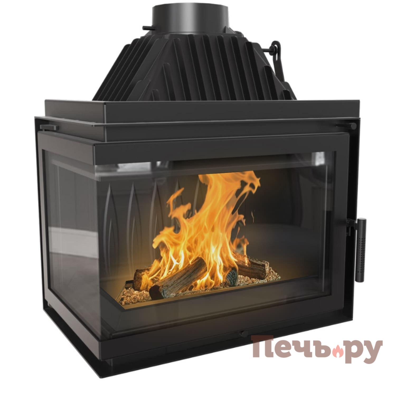 Каминная топка Kratki Simple/Z/S/BS (угловое стекло) видео