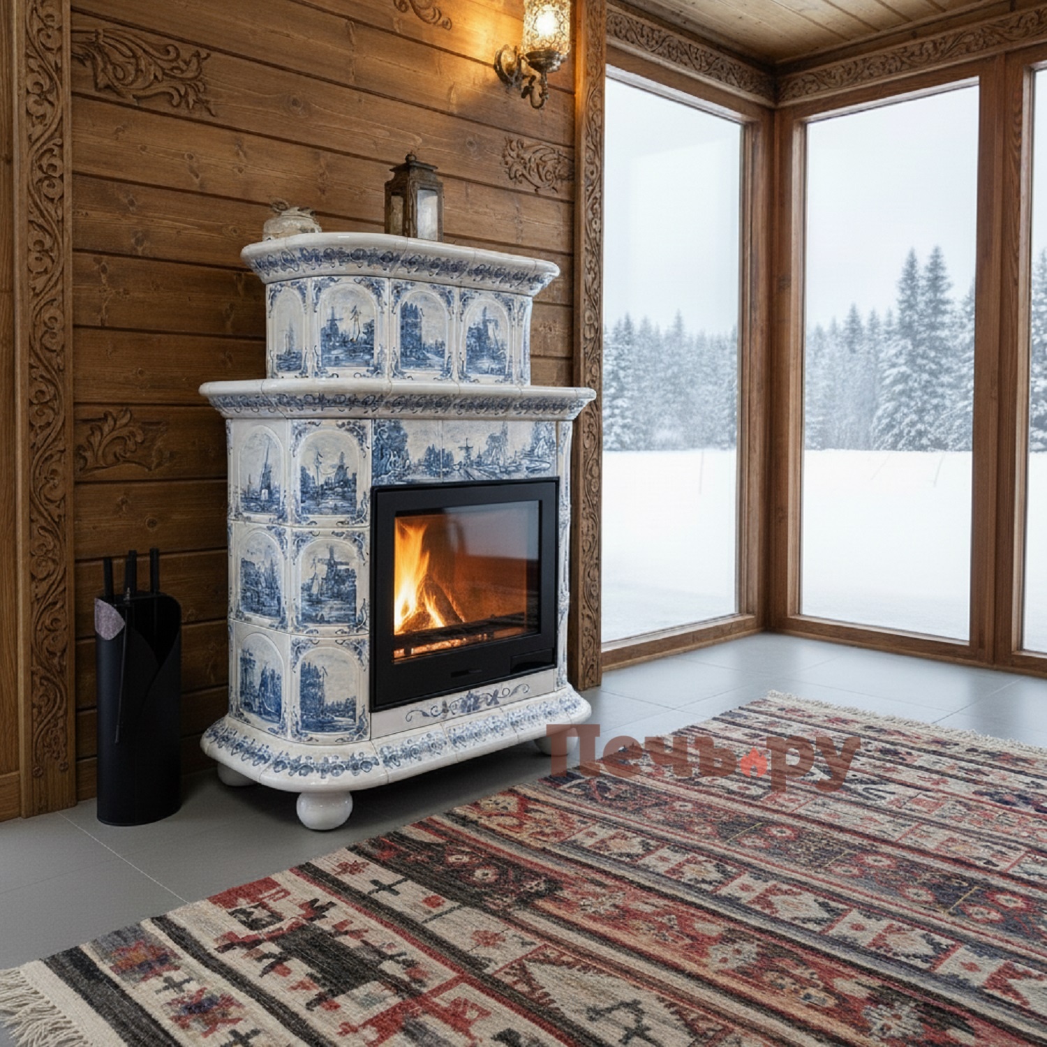 Готовый камин КимрПечь Прованс пристенный двухъярусный видео Готовый камин КимрПечь Прованс пристенный двухъярусный видео